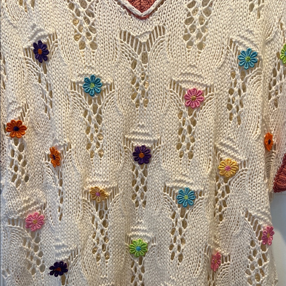 Colorful Knit Women's Sweater - Picture 2 of 6
